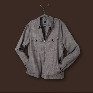 Men's Gray Checkered Jacket